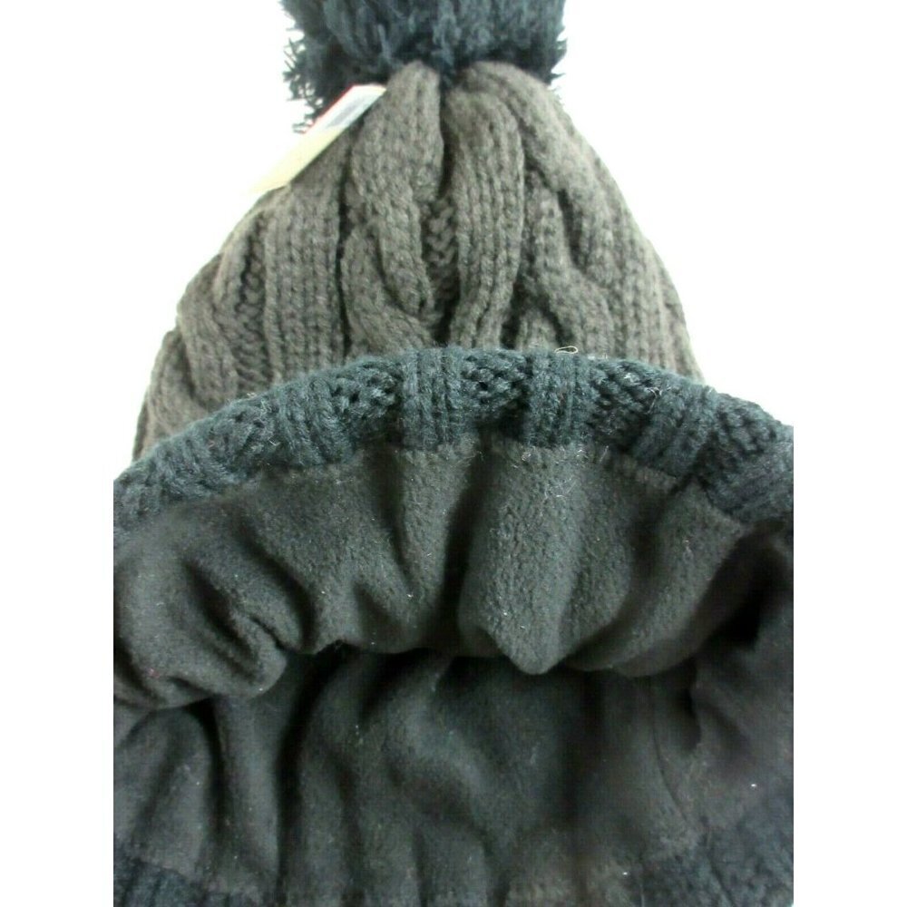 COPY - Levi's Strauss Cuff Beanie Fleece Lined Charcoal Grey Black OSFA NWT Sup… - Picture 3 of 3
